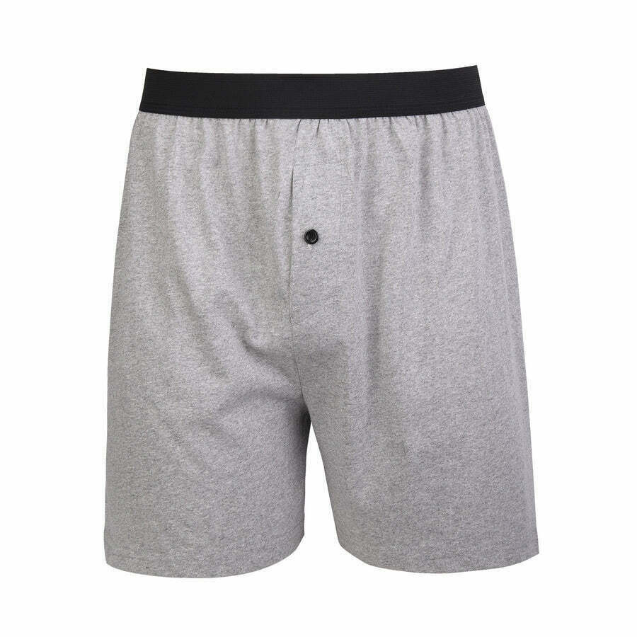 3Pc Men's Plain Boxer Shorts 100% Cotton Underwear Knit Solid Assorted Color 2X
