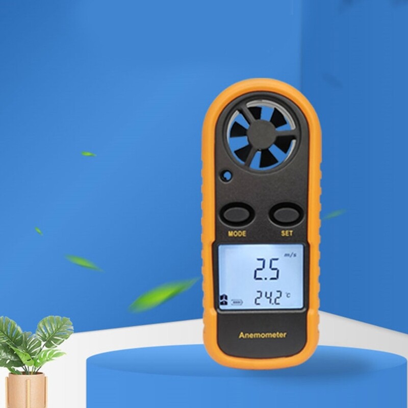 Digital Anemometer Handheld High Meter Temperature Tester
