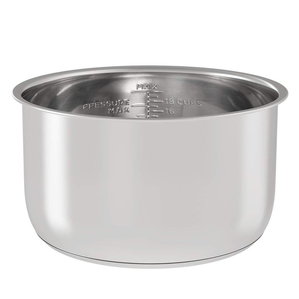 Sicheer Stainless Steel Inner Pot Replacement Insert Liner 6.5 Quart, Silver