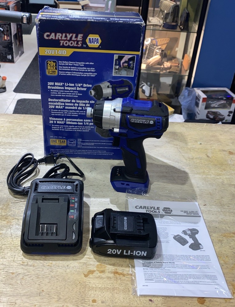 Carlyle Tools 20V14ID 1/4” Drive Brushless Impact Driver
