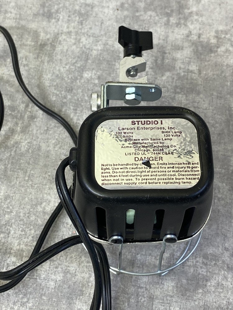 Vintage Acme Lite Larson Studio Light 100 Watts w/Studio 1
