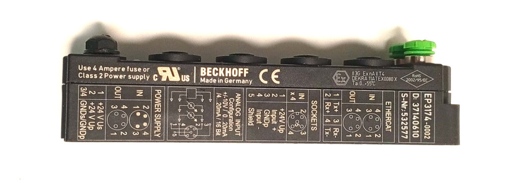 Beckhoff EP3174-0002 Power Supply