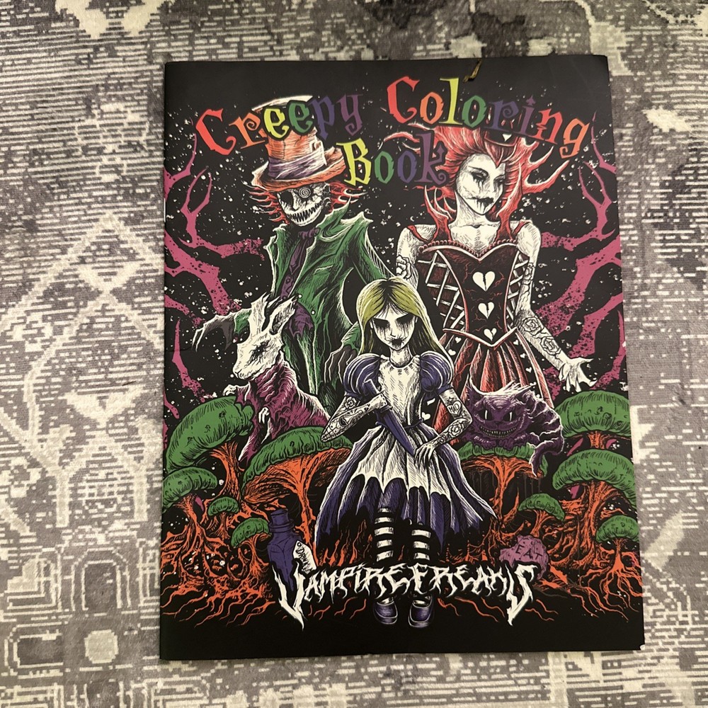 vampire freaks goth horror coloring books duo bundle for adults