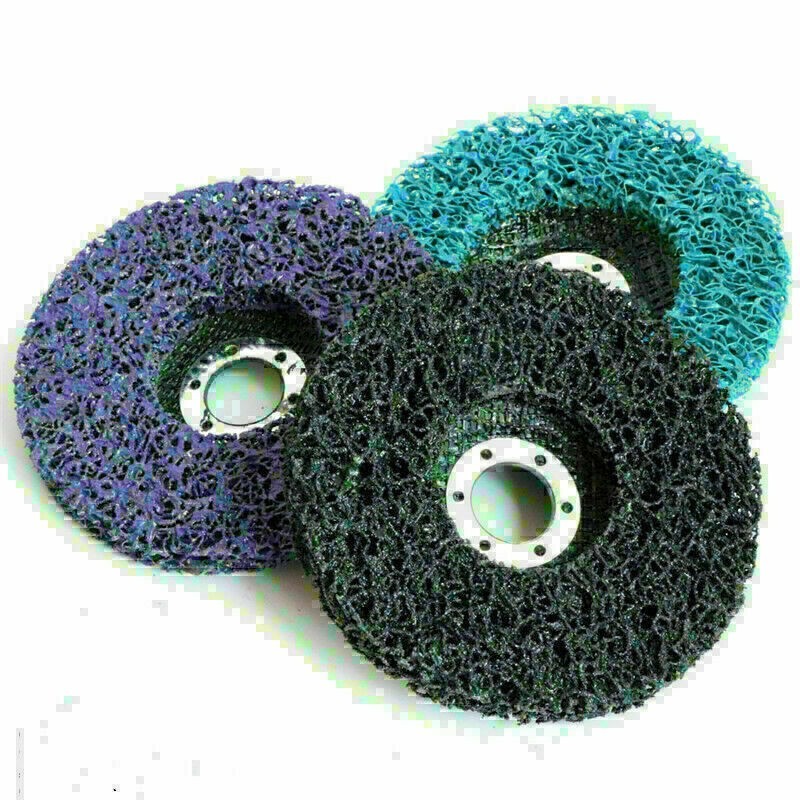 4"/ 4.5"/ 5" Poly Strip Abrasive Disc Wheel Clean & Remove Paint Rust Oxidation