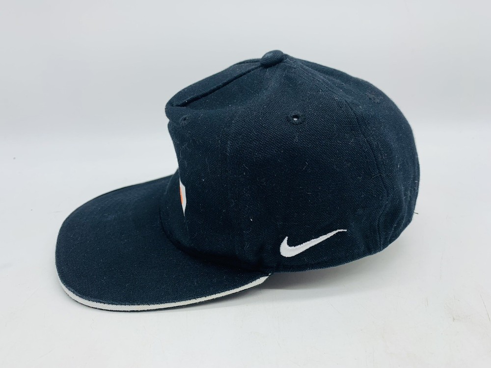 Nike Just Do It SnapBack Hat Black White Box Logo Size 4-7