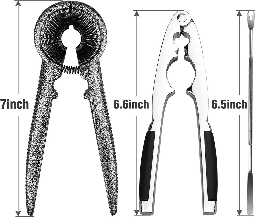 Anwenk Nutcracker Pecan Walnut Nut Crackers Bundle Heavy Duty Shell Seafood Crac