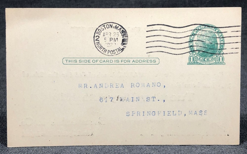 1920 Fabre Line S.S. Canada Arrival Advertising Postcard PC Ship Shipping