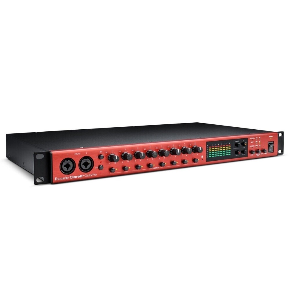 FOCUSRITE CLARETT+ OctoPRE Mic Preamp Studio-Grade 8x8 ADAT Audio Interface