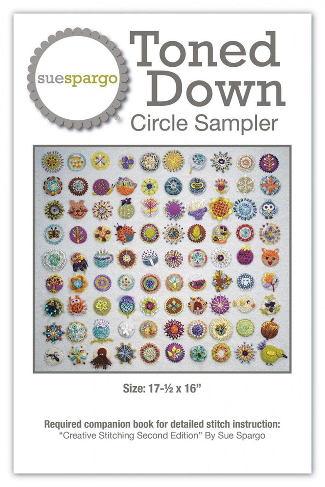 Toned Down Circle Sampler - Applique, Embroidery, and Sewing Pattern by Sue Spar