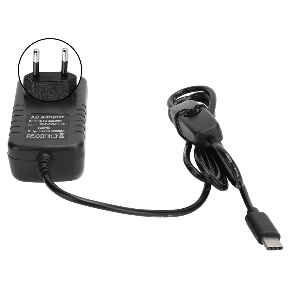 5V 3A Power Adapter For 4B With On/Off Switch Excellent↑