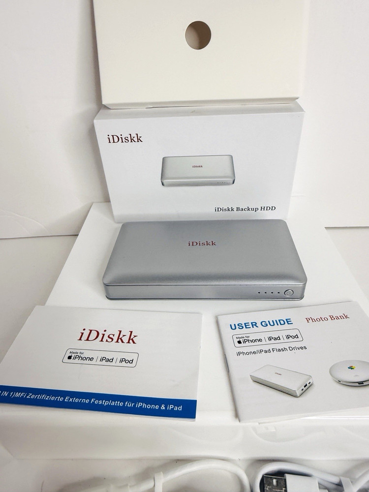 iDiskk Backup HDD Itb Storage Open Box Untested Looks New