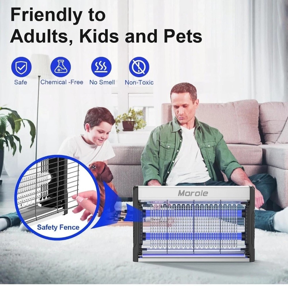 MOROLE Electric Bug Zapper New In Box Summer Outdoors Backyard