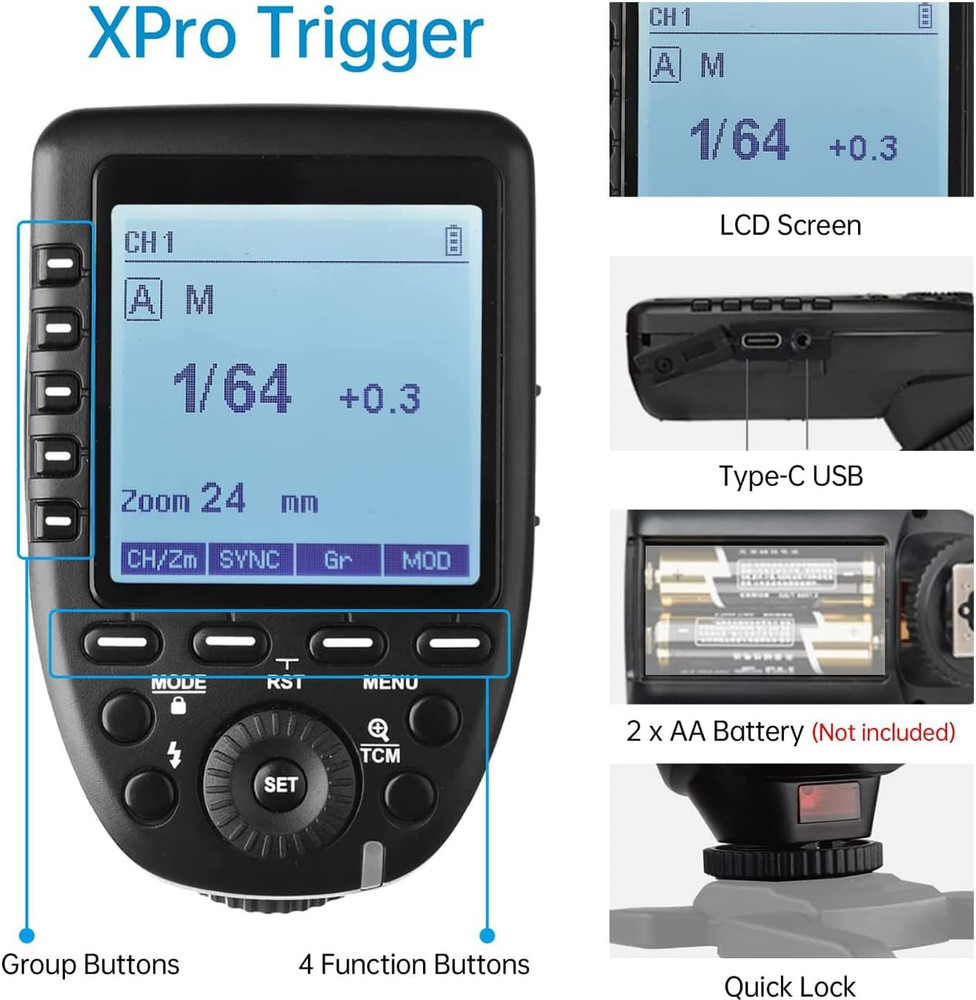 Xpro-S TTL Wireless Flash Trigger for Sony