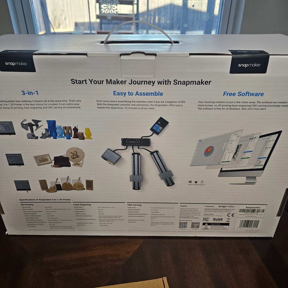 snapmaker 3d printer 3 in 1 new