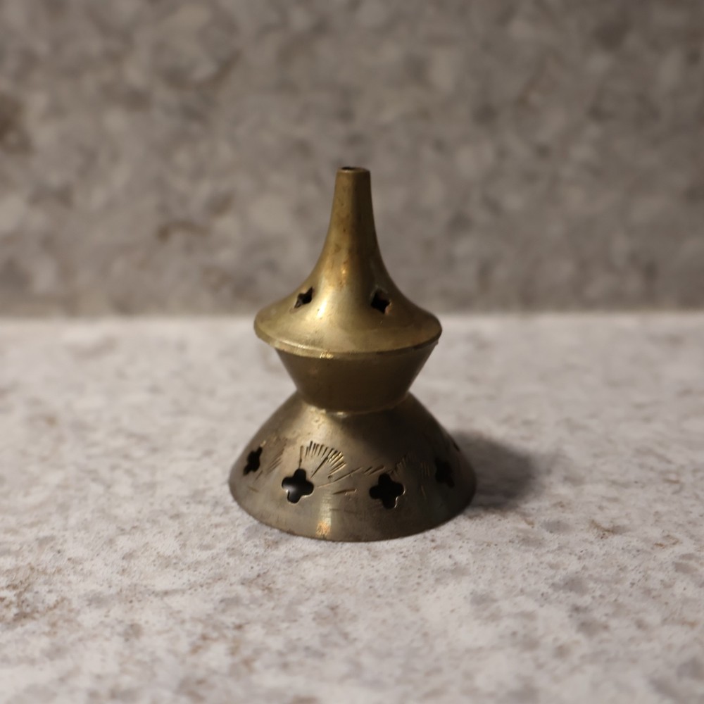 Brass Incense Burner, 2 1/2" tall.