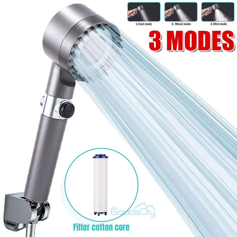 RV Shower Head with On Off Pause Switch Camper Water Saving and High Pressure
