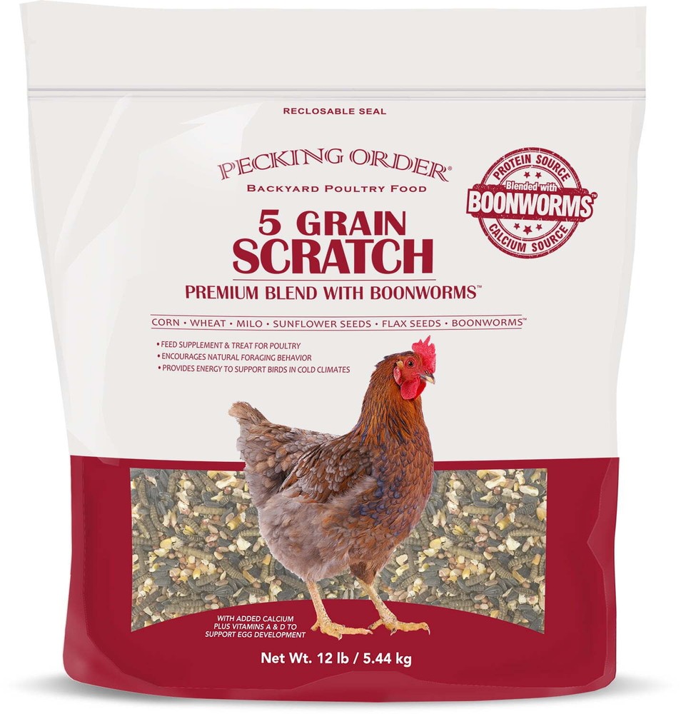 5 Grain Scratch Chicken Feed, 12 lbs.
