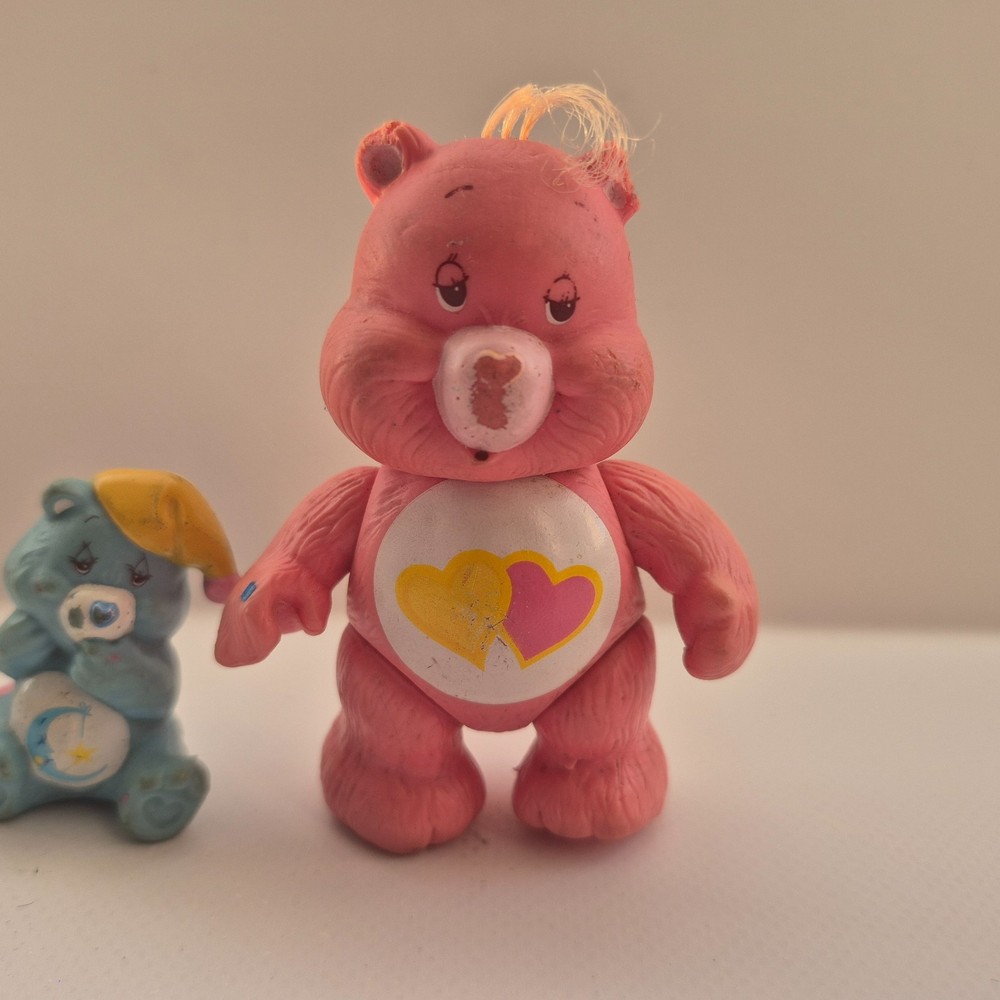 Vintage Care Bear bundle plastic figures x2