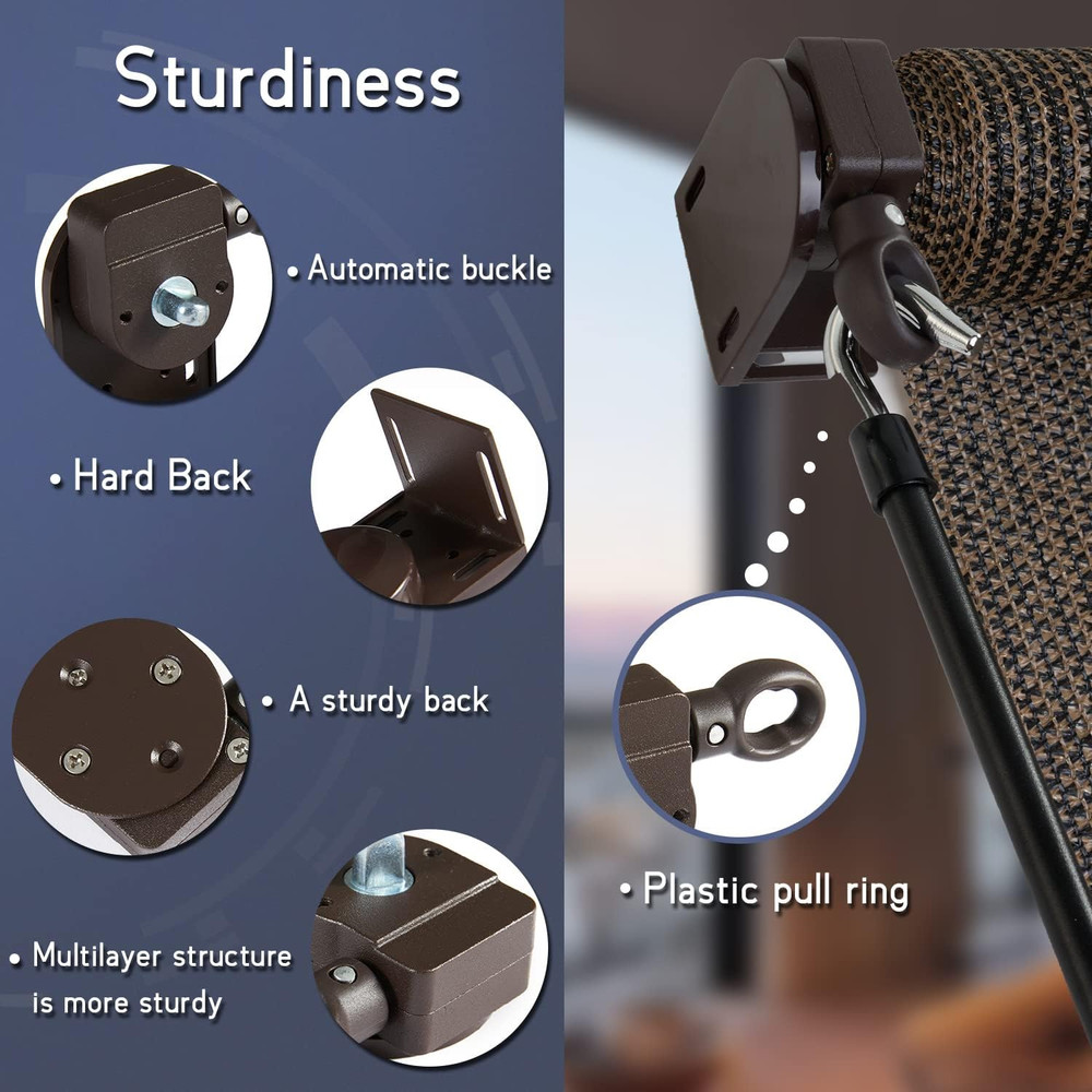 Sunvisor Replacement Parts, Cordless Crank kit, Roller Blind mounting Bracket