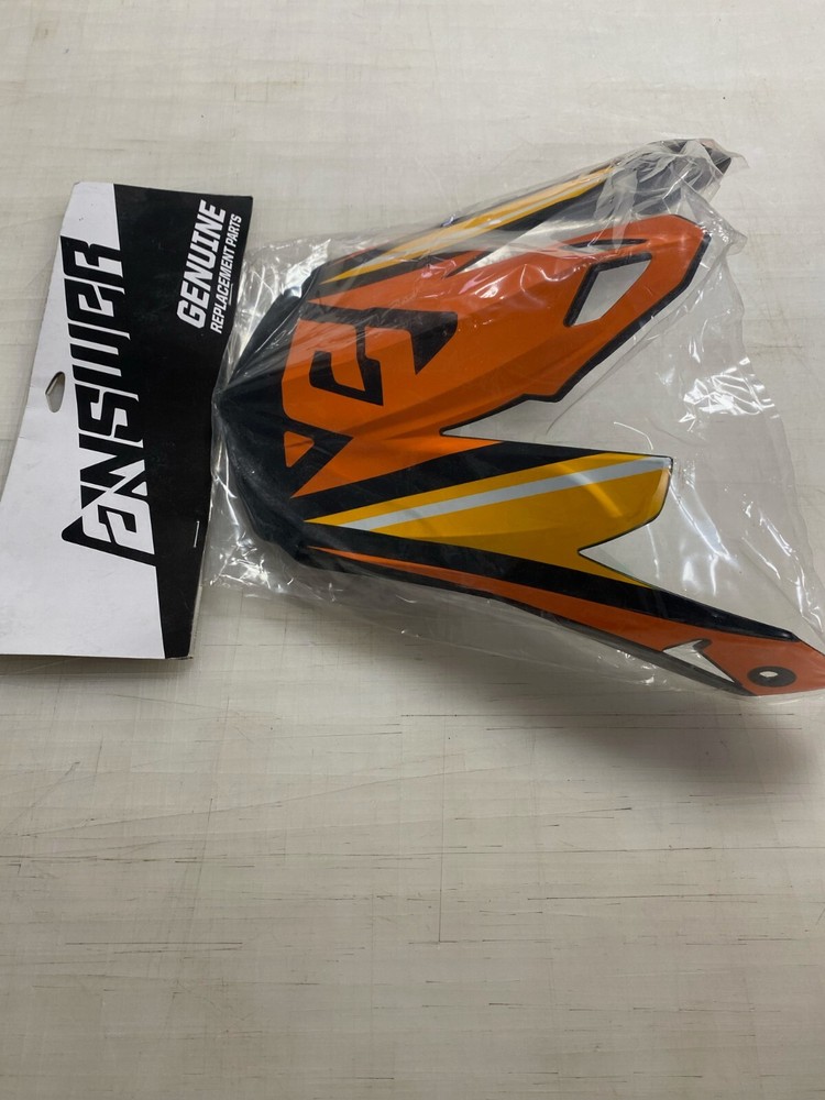 Answer Racing AR5 KORZA Black / Orange / Yellow Replacement Helmet Visor