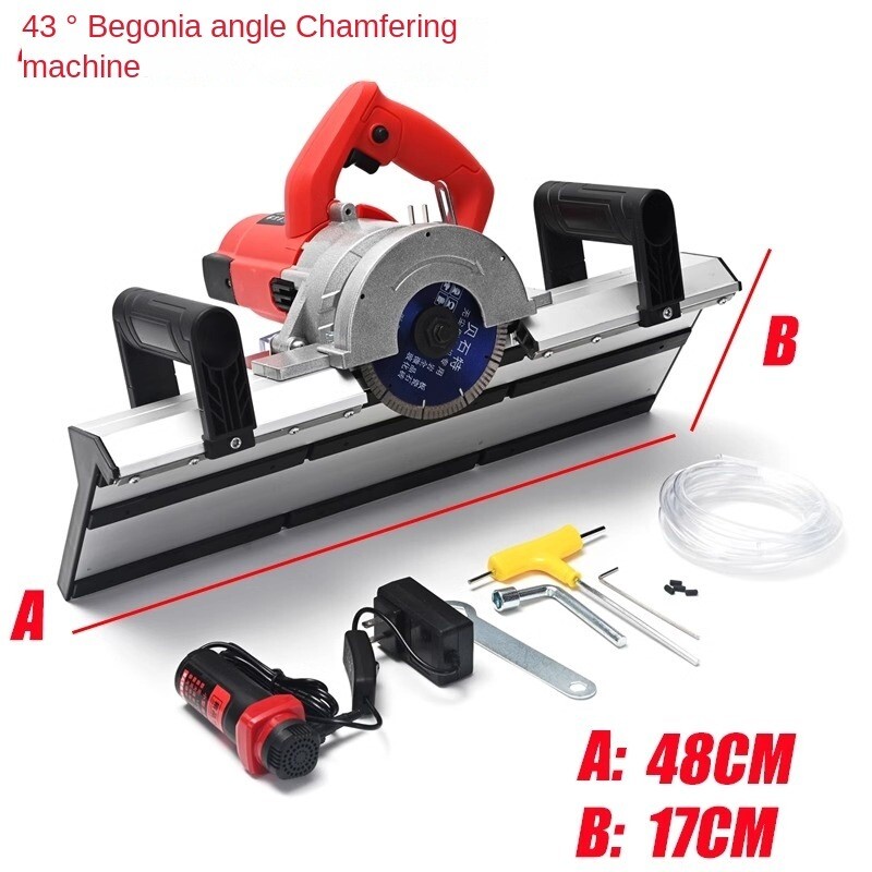 220V 45 Degree Track Saw System Ceramic Tile Herringbone Chamfer Cutting Machine