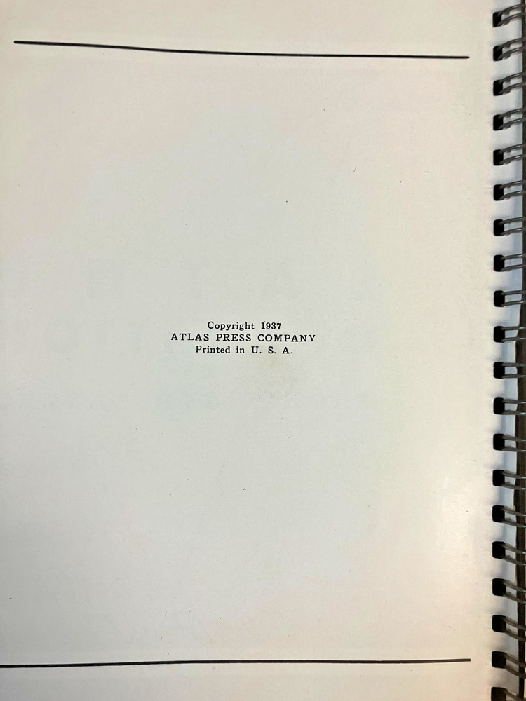 Atlas Lathe Operation Manual -USED