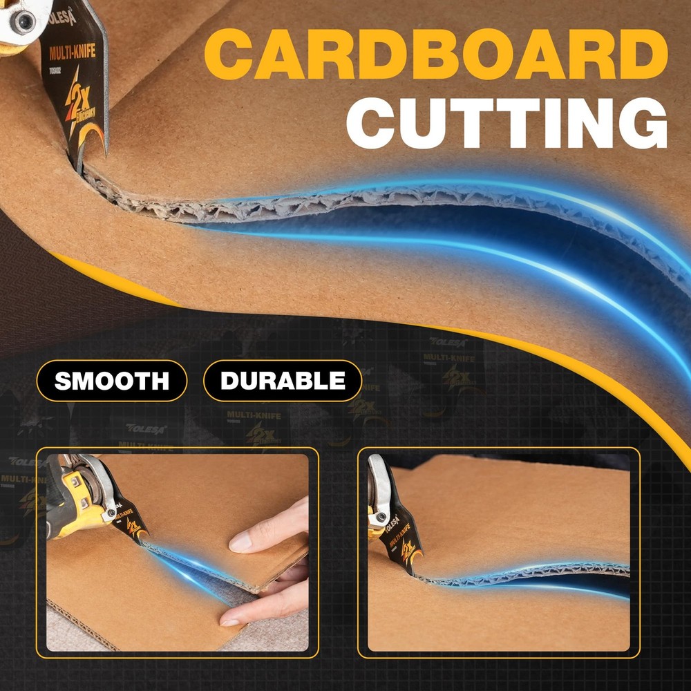 Oscillating Multi Tool Hook Knife Blade(Pro), 5 PCS Power Tool Saw Blades for...