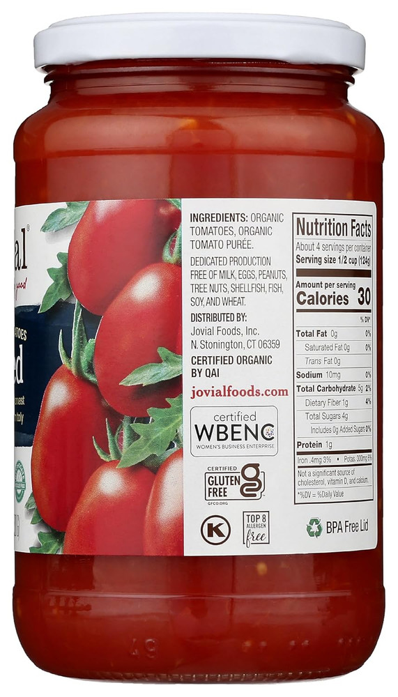 Organic Tomatoes Diced, 18.3 OZ