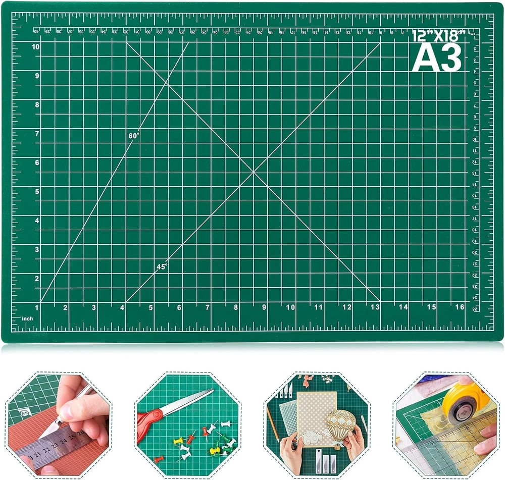Double Sided Self Healing Rotary Sewing and Craft Cutting Mat