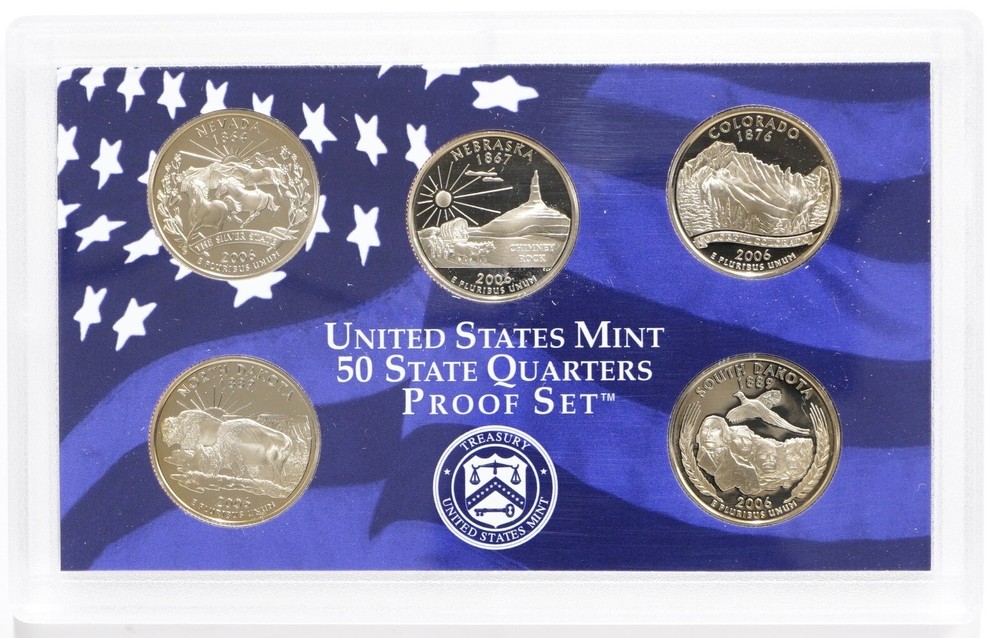 2006 State Quarter Proof Set w/ Box & COA