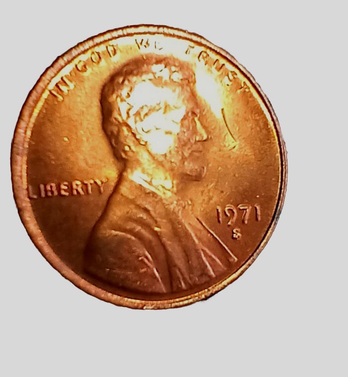 1971 S Error Cent DDO Date. EF