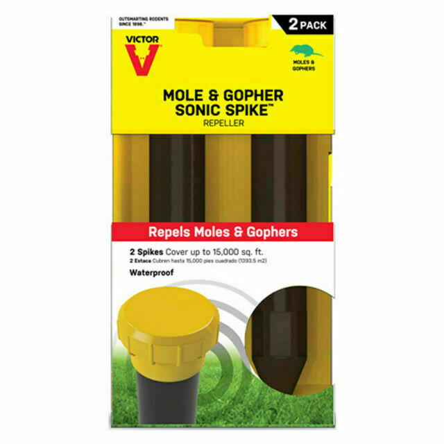 Victor Sonic Spike Mole and Gopher Repeller (M9012) (2-Pack)