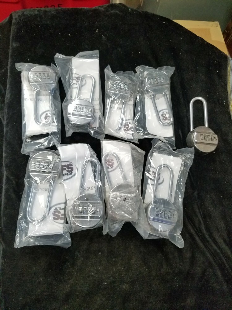 9 MFS Supply 4 Digit Combination Padlocks 8 New in Package