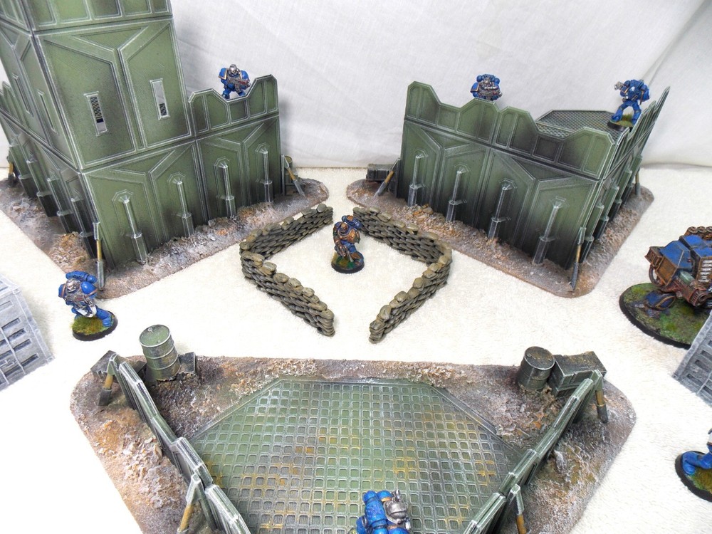WARGAMING TERRAIN PAINTED BUNDLE 9 PIECE SET .....ADVANCE ORDERS