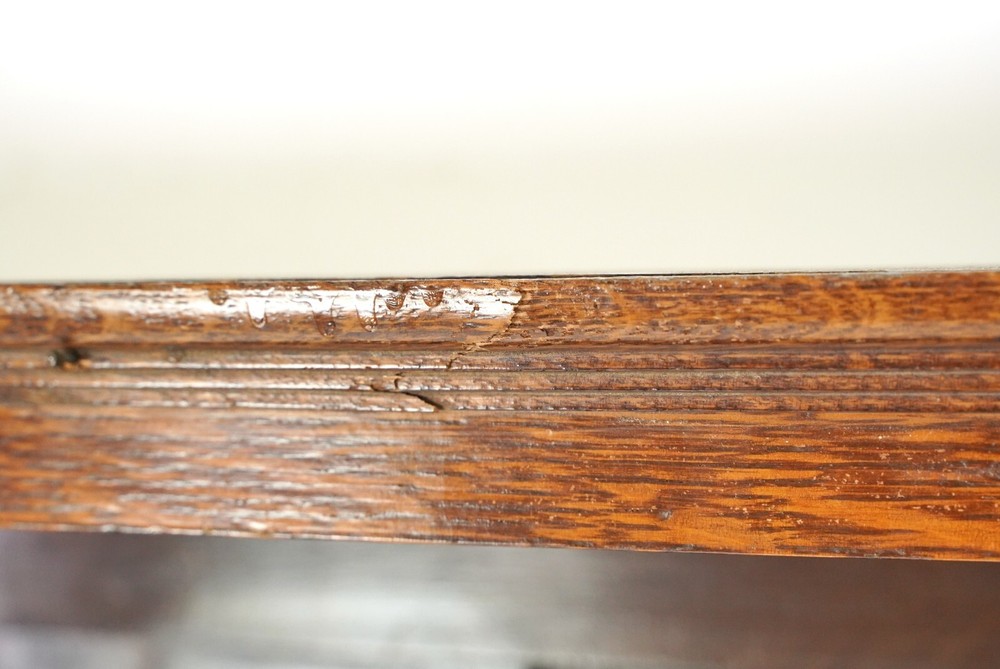 Reclaimed 4 Shelf Dark Wood Built in Library Bookcase