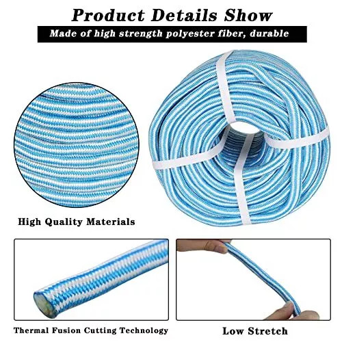 Arborist Tree Rope 8000Lbs 1/2" × 200' 24 Strand Braid Polyester Rope