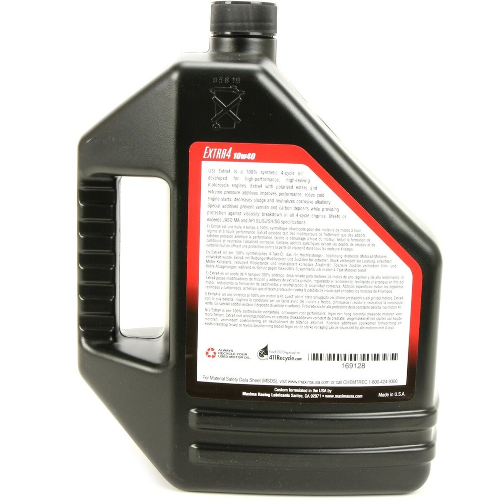 Maxima Maxum-4 Extra 100% Ester-Based Synthetic Oil - 169128