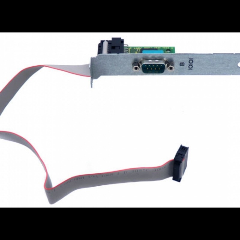 HP 383033-001 Compaq Standard Bracket Serial DB9 Panel Card With Cable