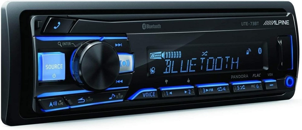 ALPINE UTE-73BT Mech-Less Digital Media Receiver with Bluetooth Wireless