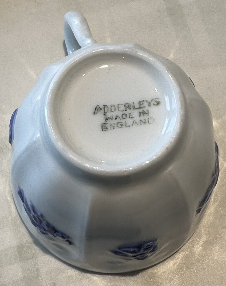 Adderley BLUE CHELSEA Tea Cup And Saucer
