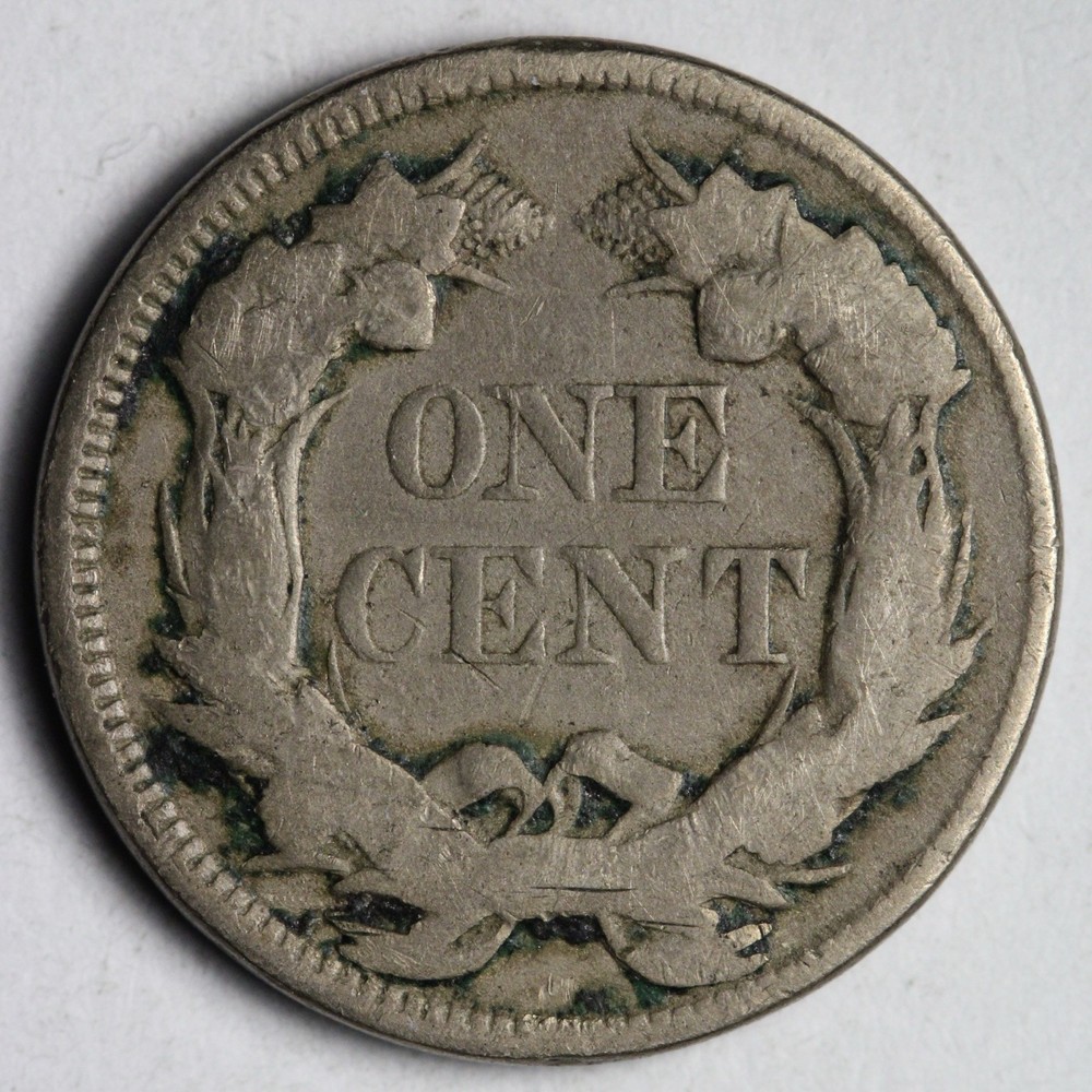 1858 LL Flying Eagle Cent Penny GOOD E107 IWCM