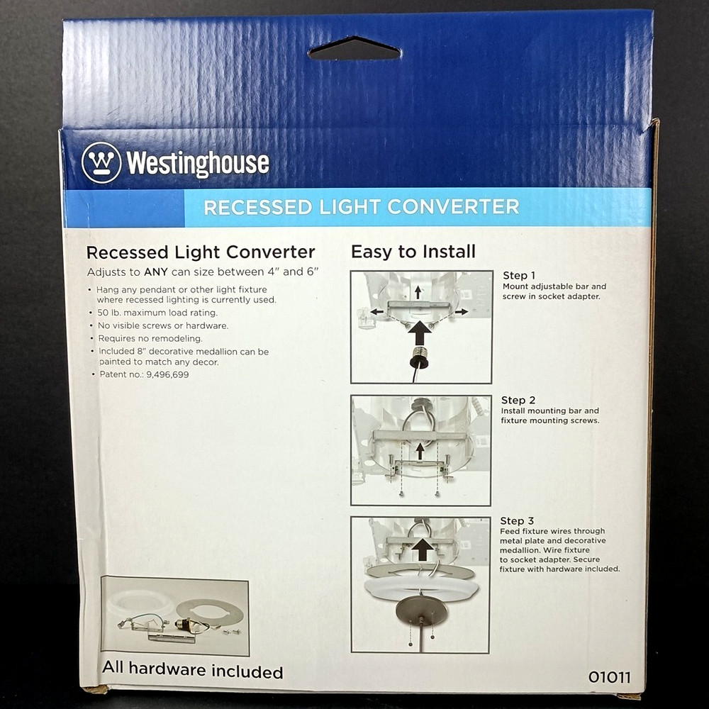 Westinghouse 01011 Recessed Light Converter - White