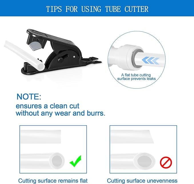 Refrigerator Water Line Kit - Food Grade Ice Maker Fridge 30FT, White