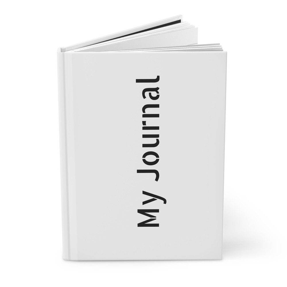 My Journal Hardcover Journal | Minimal Vertical Text Matte