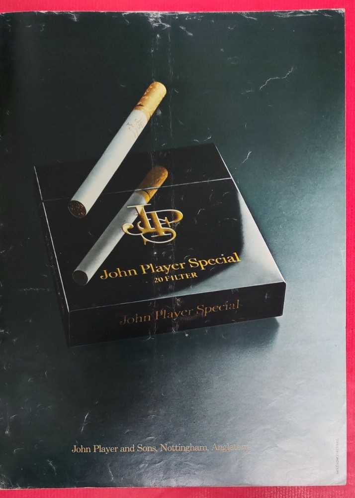 Press Ad: J.P.S John Player Special Cigarette & WATERMAN 1977 Pen