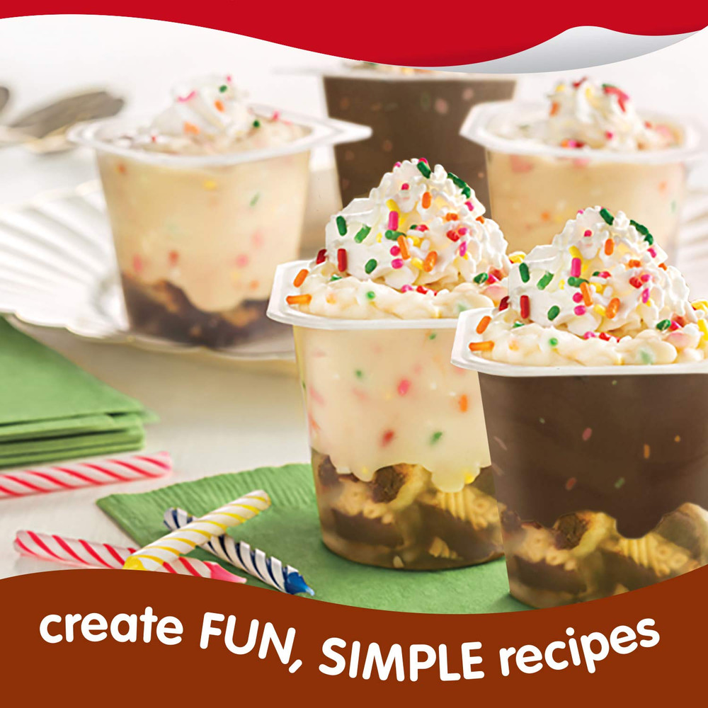 Chocolate and Vanilla Pudding Cups Family Pack, 12 Count