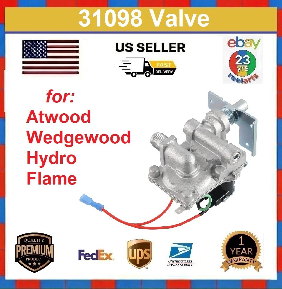 31098 38611 RV Furnace Gas Valve Kit Fit for Atwood for Wedgewood & Hydro