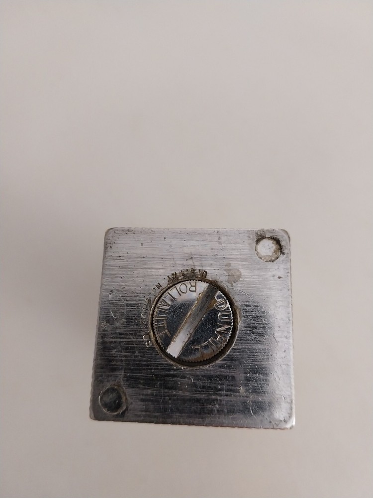 Vintage Mid-Century Dunhill Silver Plate Rollalite Table Lighter