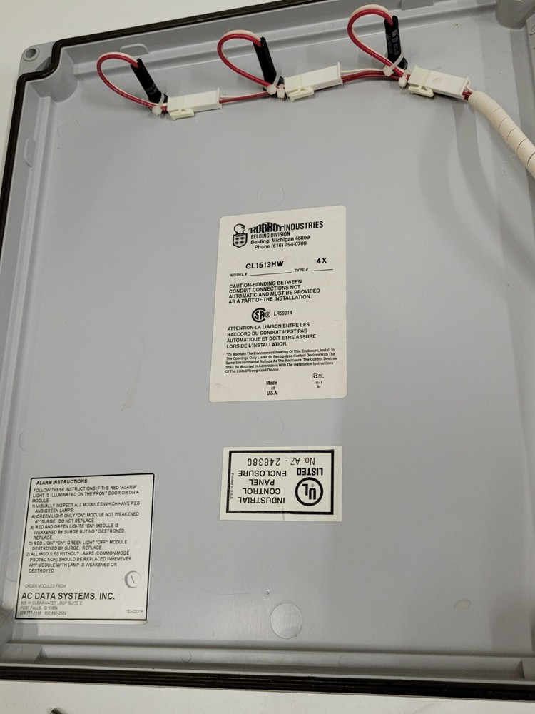 AC DATA SYSTEMS TRANSIENT VOLTAGE SURGE SUPPRESSOR 120/240 B82XSA