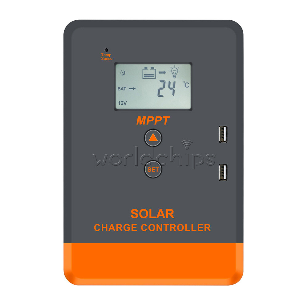 MPPT 30A 20A Solar Charger Controller 12V 24V Solar Panel Regulator LCD Dual USB